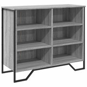 Credenza | Madia | Buffet da pranzo | Armadio da pranzo Grigio Sonoma 91x35,5x74,5 cm in Legno Multistrato
