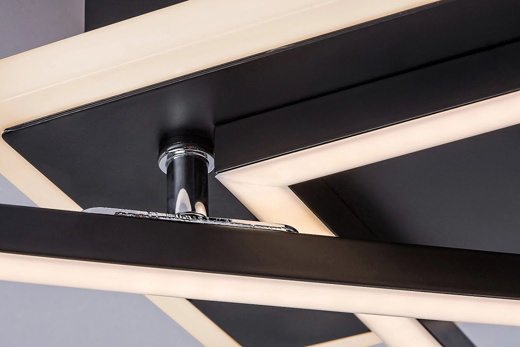 Plafoniera LED Rabalux Athelstan 40W nero opaco 50cm