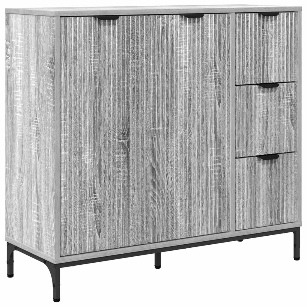 Credenza Grigio Sonoma 89,5 x 33 x 82 cm Legno multistrato 883460