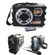 Trade Shop - Cassa Amplificata Ricaricabile Mp3 Usb Micro Sd Con Microfono Line In Chitarra -