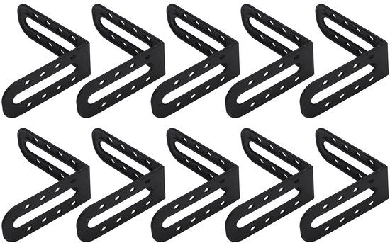 Livello per piastrelle 25 pezzi - Livellatore professionale per piastrelle - Materiale ABS - Nero - Diametro 1,96 mm - Ideale per piastrelle pavimento/muro - Sistema di piastrelle