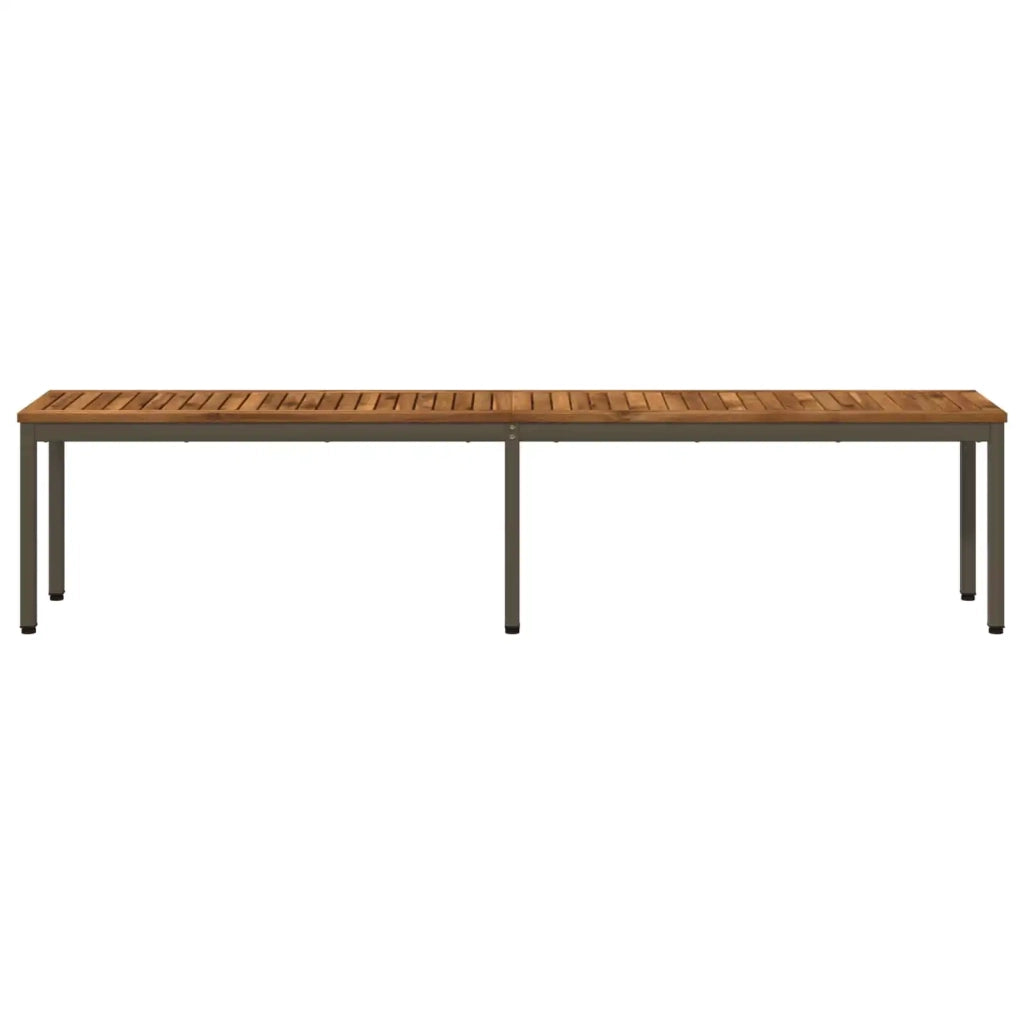 Panchina da giardino 201 x 35 x 45 cm Legno di Acacia Massello 901303