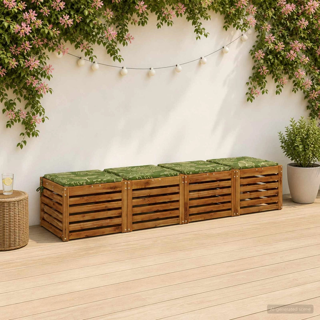 Cuscini per Sedia in 4 Pezzi SOEST 4 pz 100% Poliestere 944520