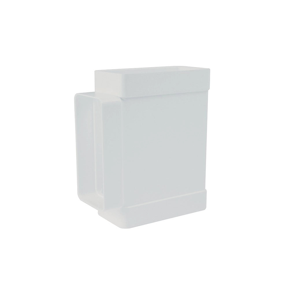 Raccordo a t rettangolare 55x110mm bianco per cappe