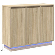 Credenza | Madia LED Rovere Sonoma 90 x 32 x 75 cm Legno multistrato