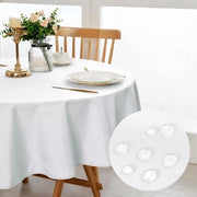 Tavolo da pranzo, rotondo, 150 cm, protezione contro macchie, lavabile, impermeabile