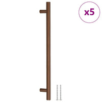 Maniglie per Mobili 5pz Bronzo 224mm in Acciaio Inox 155377