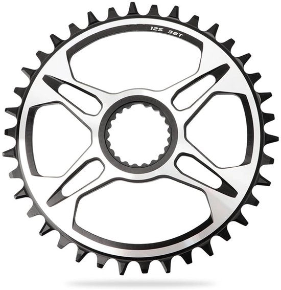 Catenaccio 38T - Montaggio Diretto - 12 Rapporti - Denti Larghi - Alloggio in Alluminio di Alta Qualità - Riduzione della Frazione - Catenaccio per Bicicletta