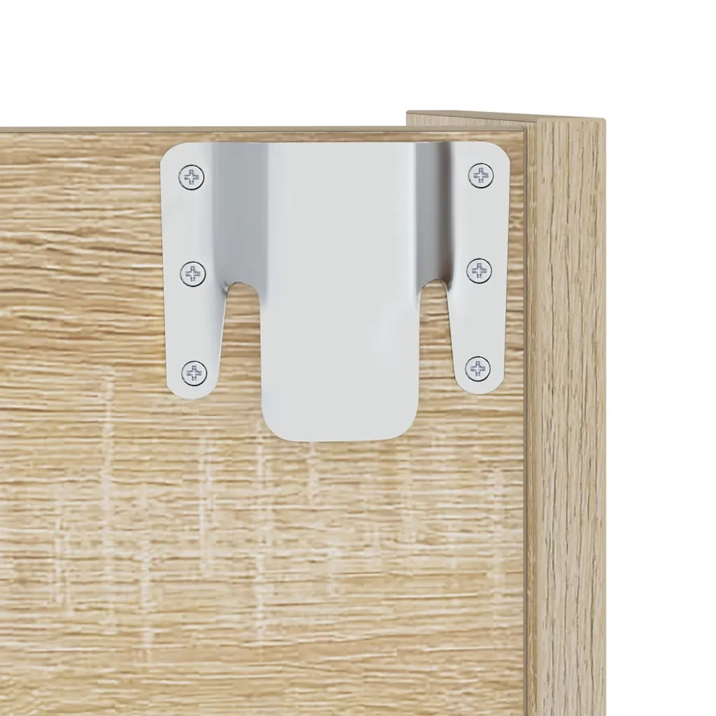Scarpiera | Mobile per scarpe a Muro Rovere Sonoma 60x18x60 cm in Legno Multistrato
