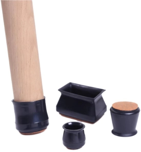 Doppi per sedile 16 pezzi - Protezione per sedili con rivestimento in velluto - Forma rettangolare - PVC - Adatto per tubi da 18 a 57 mm - Nero - Copri braccioli per sedili