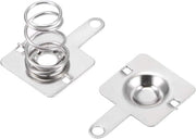 50 batterie positive, negative, di conversione, contatto a vite, piatto di nichel 10 mm x 9 mm