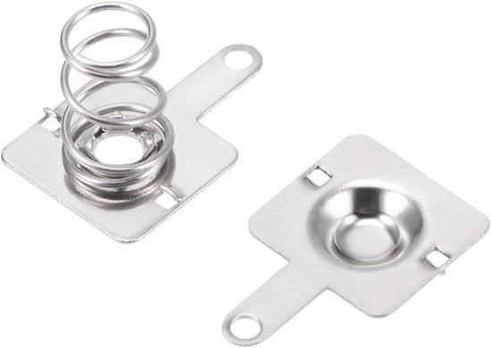 50 batterie positive, negative, di conversione, contatto a vite, piatto di nichel 10 mm x 9 mm