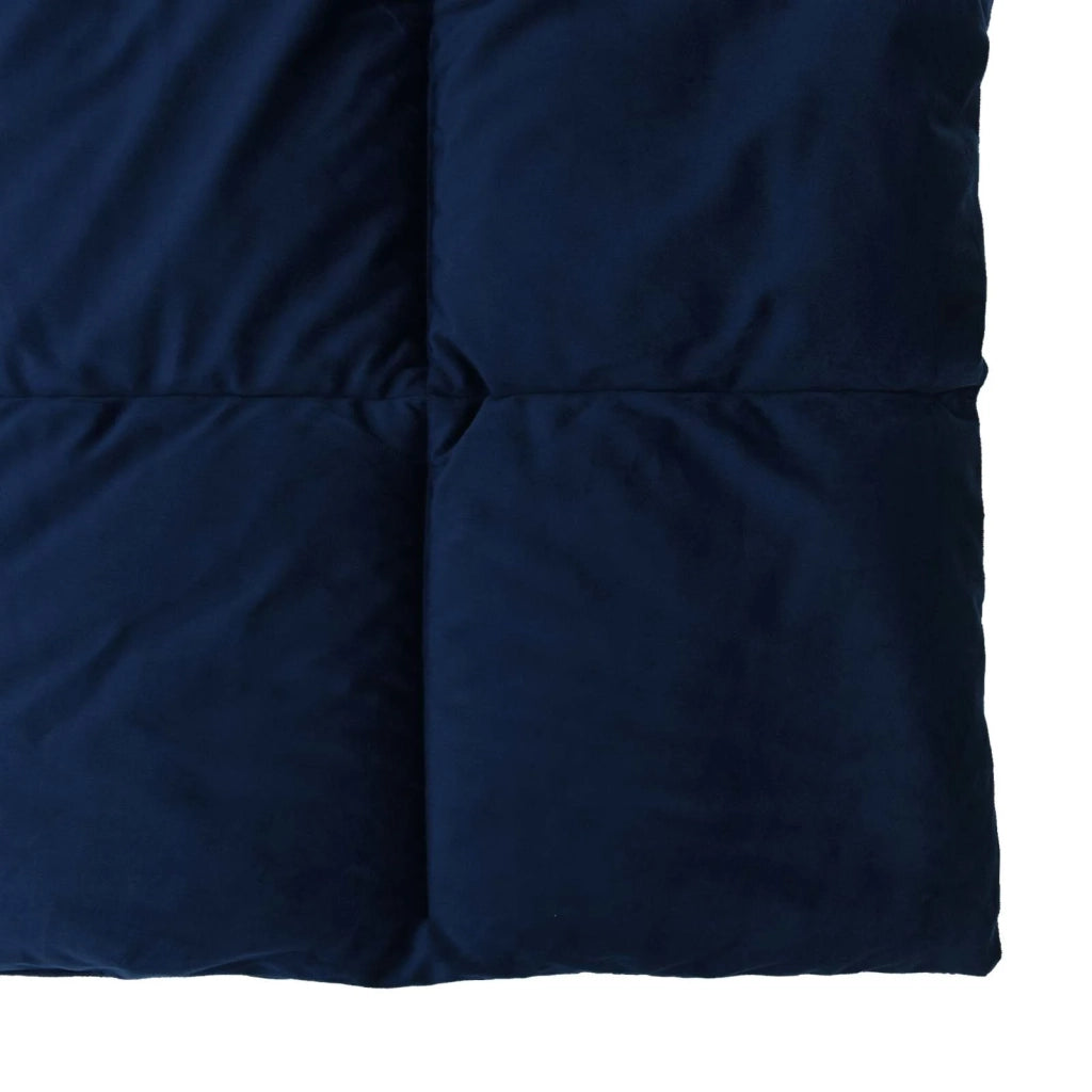 Piumone | Duvet Invernale Trapuntato Blu Scuro 140 x 220 cm Microfibra
