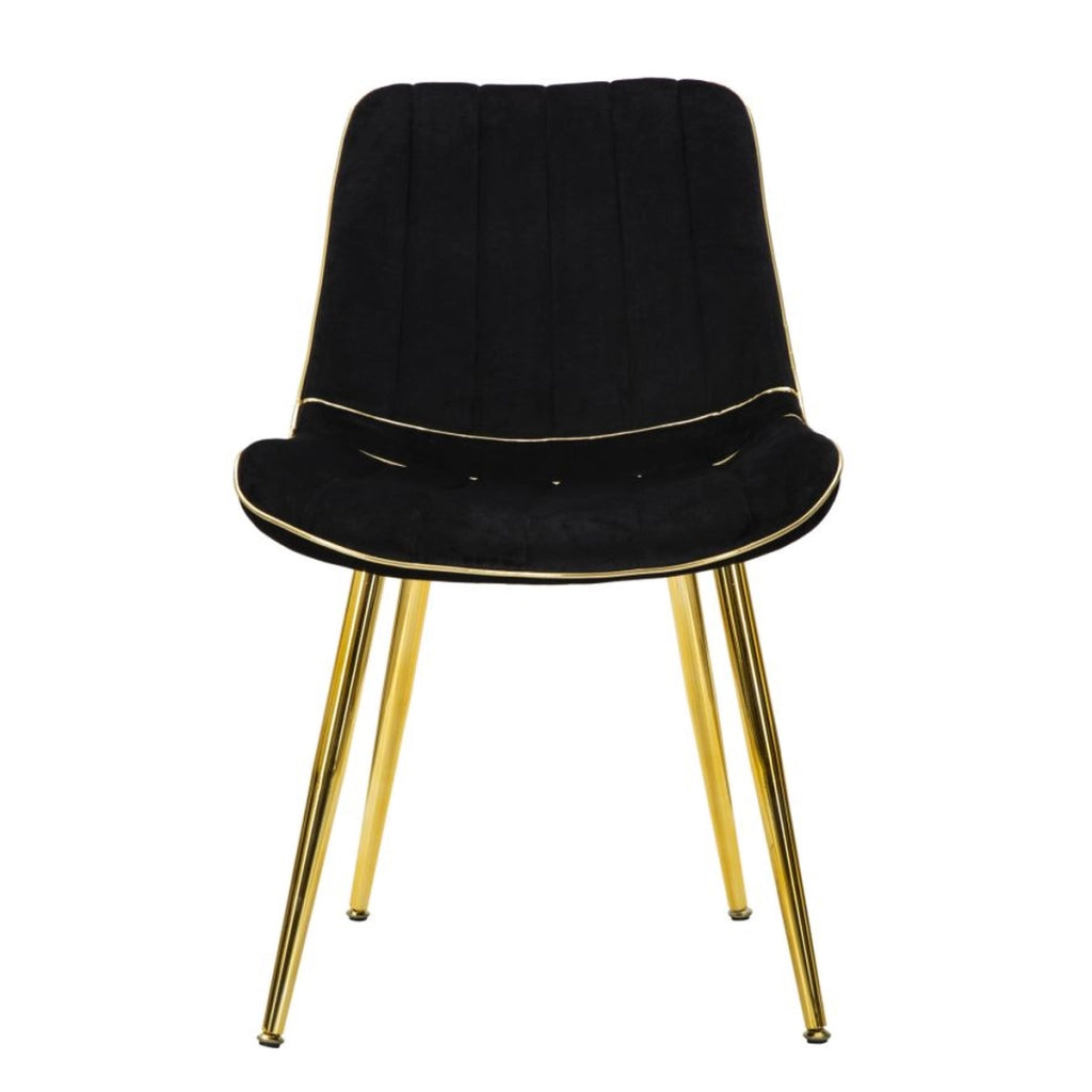 Set di 2 Sedie VKH381, Nero, Legno, 51x59x79 cm