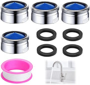Perlatori per rubinetti, 4 pezzi, M22 avviamento esterno, regolatore di getto M22 in ottone con rubinetto a setola, risparmio d'acqua per rubinetto, perlatori, accessori per cucina e bagno