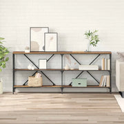 Tavolo consolle con lo scaffale Legno vecchio 180 x 30 x 75 cm 881905