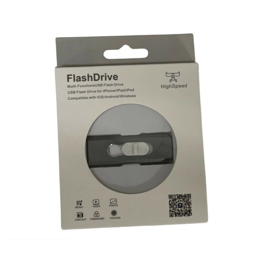 Trade Shop - Chiavetta Pen Drive Flashdrive Da 128gb 4 In 1 Usb Per Iphone Ios Android Type C -