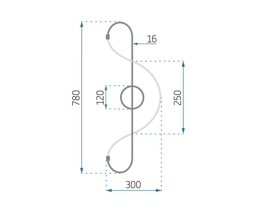 Lampada Led App857-w Long Black