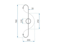 Lampada Led App857-w Long Black