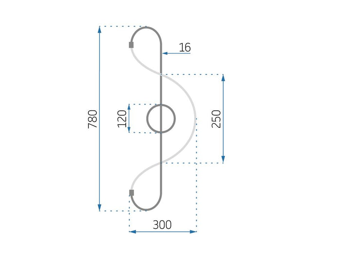 Lampada Led App857-w Long Black