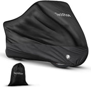 Scarpe per bicicletta per 2-3 biciclette, Scarpe per bicicletta impermeabili 210D Oxford, Box per bicicletta con serrature e tasca, 220x110x95 CM, Scarpe per bicicletta/scooter/motocicletta (Nero)