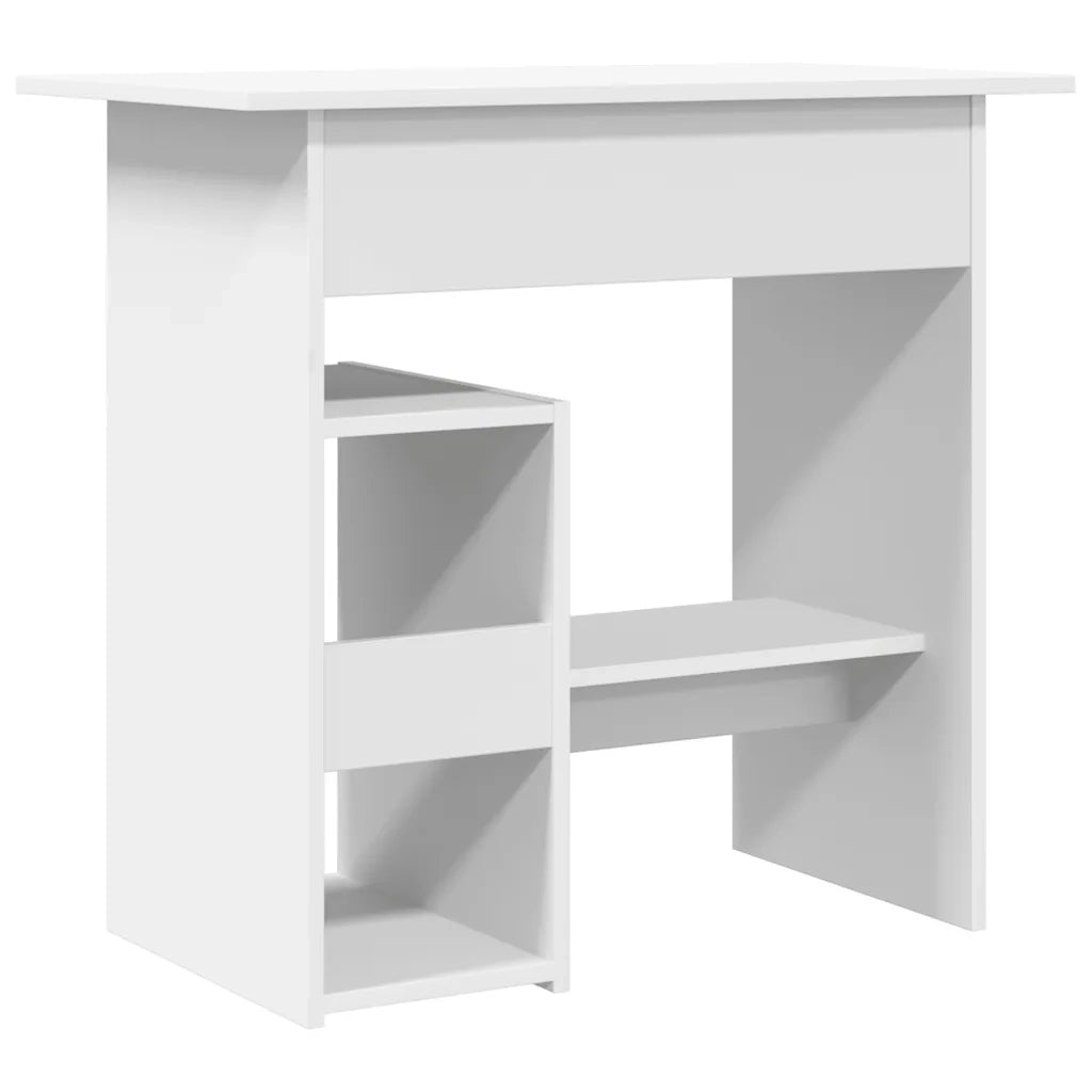 Scrivania | Tavolo da Ufficio Bianca 80x45x74 cm in Legno Multistrato