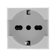 Trade Shop - Presa Schuko 2p+t 16a Bianco Compatibile Bticino Axolute Sd21400b -