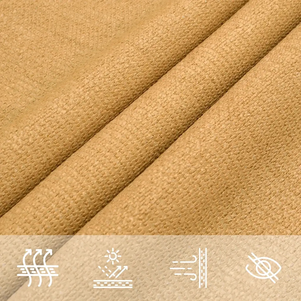 Vela Parasole | Telo Ombra | Vela da ombra 160 g/m2 Quadrata Sabbia 2,5x2,5 m in HDPE