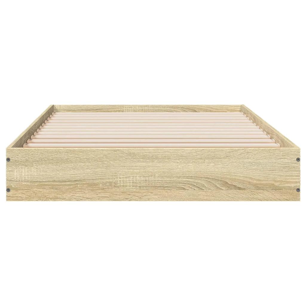 Struttura letto a pavimento Rovere Sonoma 80 x 200 cm 8009076