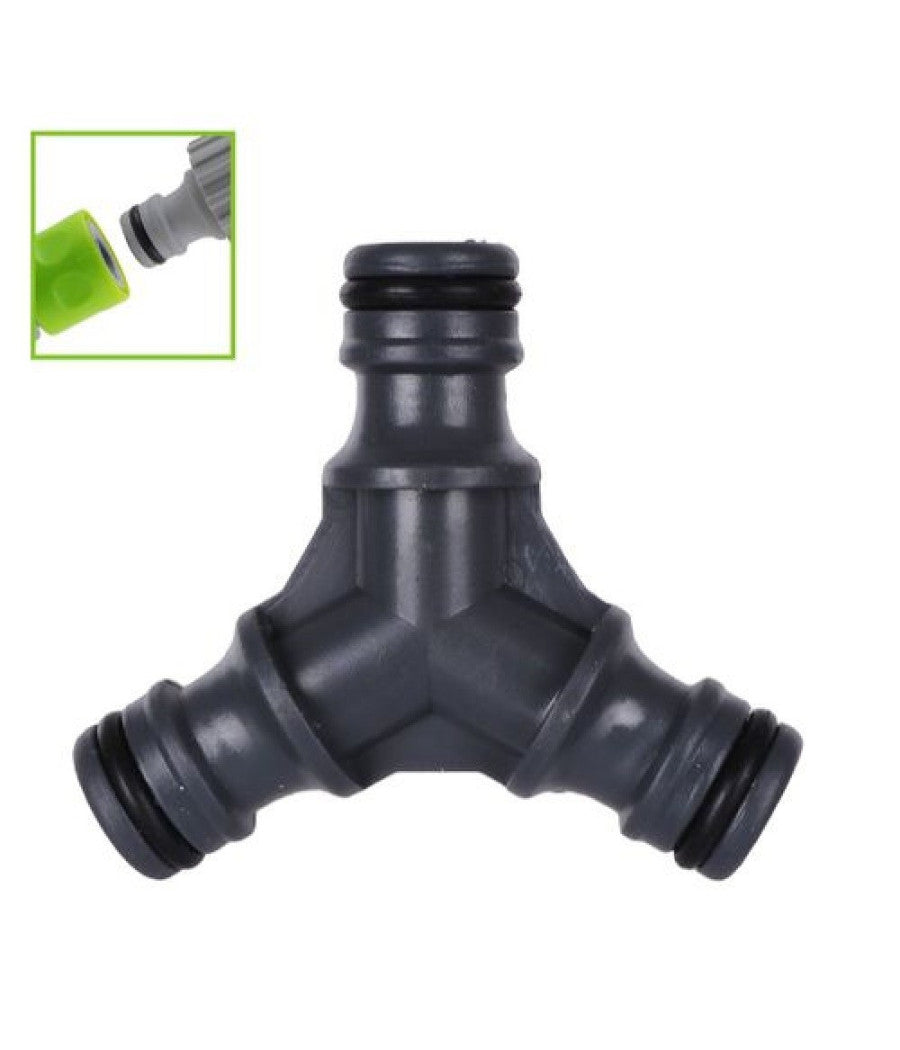 Adattatore A 3 Vie Per Tubi Con Innesto Rapido Universale Connettore Abs 94754         