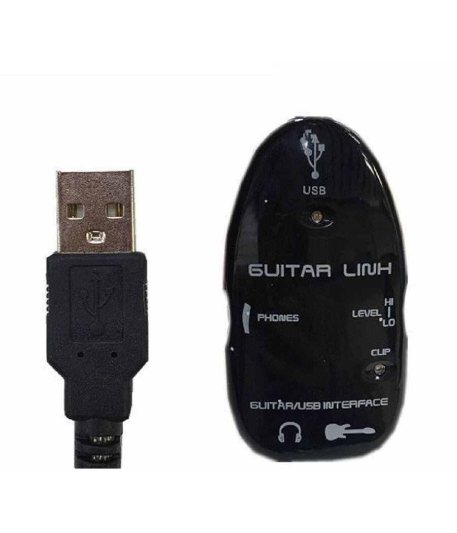 Adattatore Amplificatore Per Chitarra Basso Interfaccia Usb Cavo Cuffie Jt3624         