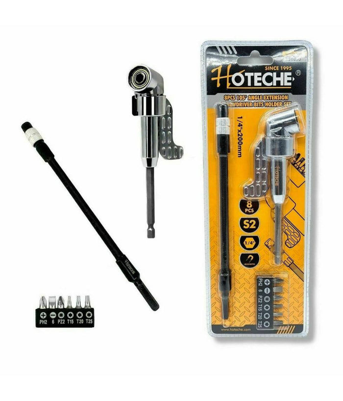 Adattatore Angolare 105° Per Trapano Mandrino Angolare Porta Inserti Flessibile         