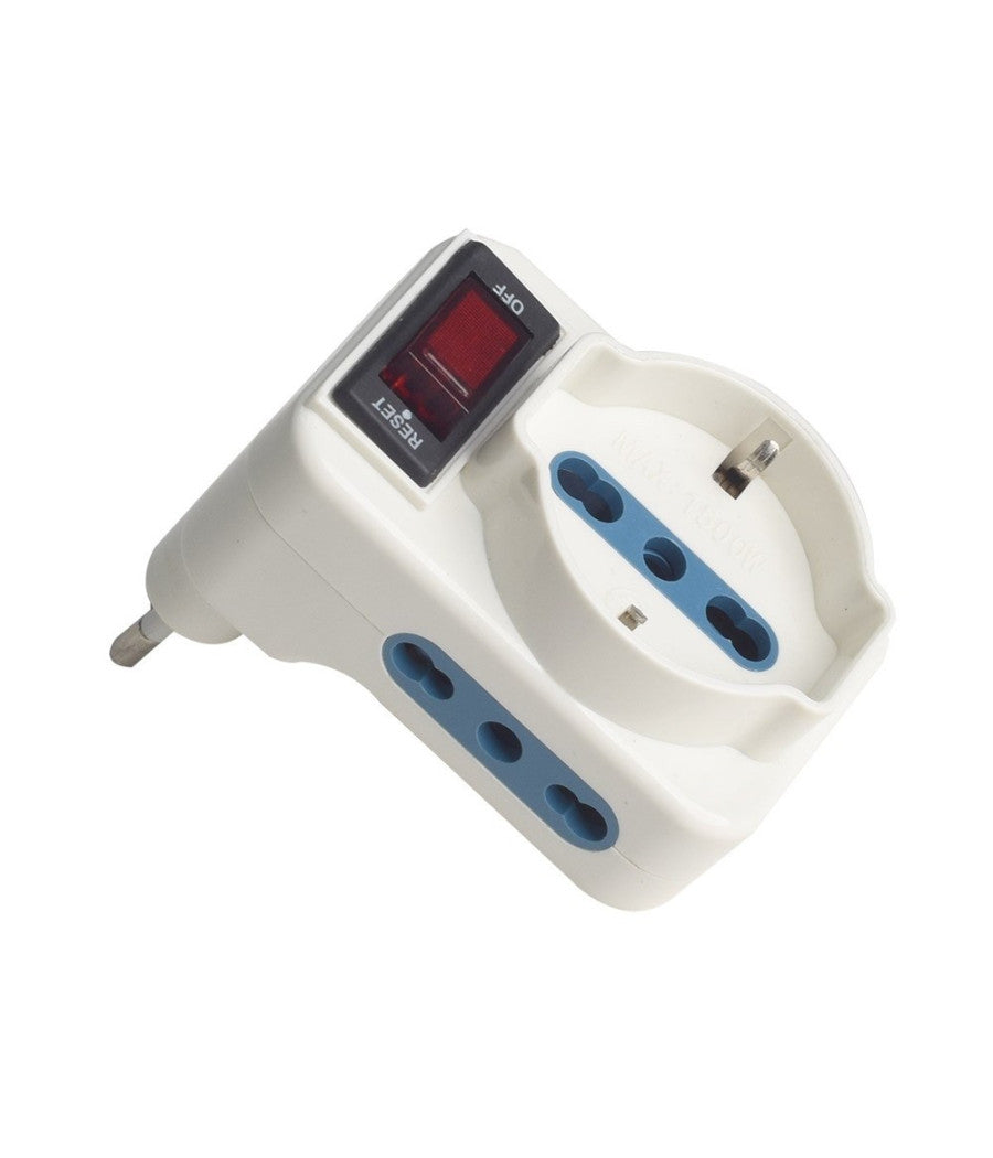 Adattatore Con Interruttore Spina 10a 2 Bipasso 10/16a 1 Presa Universale 10/16a 83055n         