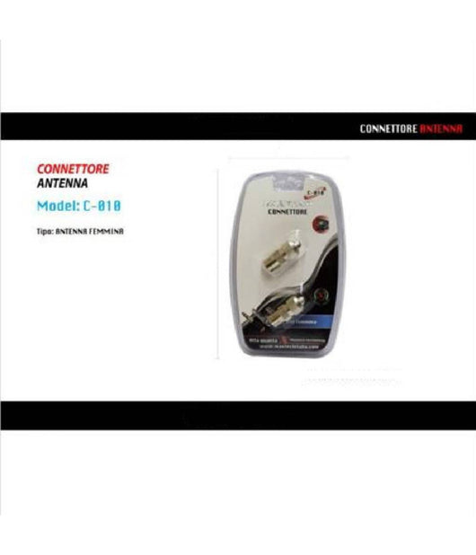 Adattatore Connettore Antenna Femmina Cavo Coassiale Antenna Tv Maxtech C-010         