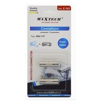 Adattatore Connettore Bnc Femmina Cavo Videosorveglianza Antenna Maxtech C-bnc02         