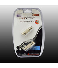 Adattatore Connettore Bnc Femmina Cavo Videosorveglianza Antenna Maxtech C-bnc02         