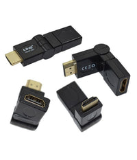 Adattatore Connettore Da Hdmi Maschio A Hdmi Femmina 360° Gomito Girevole Hdmf-360         