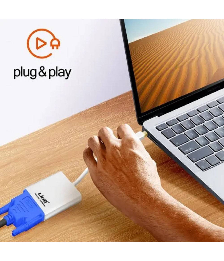 Adattatore Convertitore Cavo Da Mini Displayport Mini Dp A Vga Monitor Mdp-vga226         