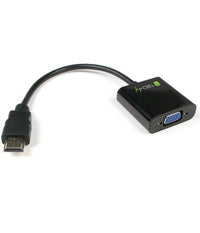 Adattatore Convertitore Da Hdmi Maschio A Vga Femmina Con Uscita Audio Per Pc         