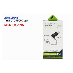 Adattatore Convertitore Da Type-c A Micro Usb Universale 5pin Smartphone Tc-5pin         