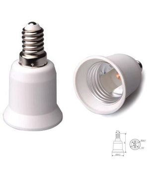 Adattatore Convertitore Portalampade Da E27 A E14 Lampadina Attacco A Vite         