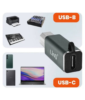 Adattatore Da Type-c Femmina A Usb-bm Maschio Per Stampanti Sintetizzatori Tpc9104         