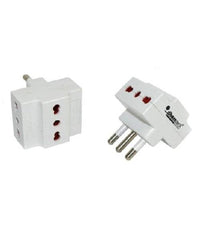 Adattatore Multipresa Tripla Con 3 Prese Bipasso Spina 16a Triplo Attacco         