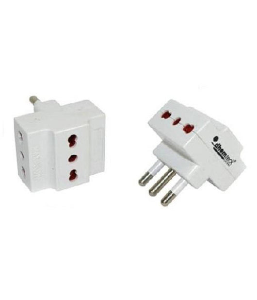 Adattatore Multipresa Tripla Con 3 Prese Bipasso Spina 16a Triplo Attacco         