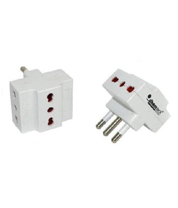 Adattatore Multipresa Tripla Con 3 Prese Bipasso Spina 16a Triplo Attacco         