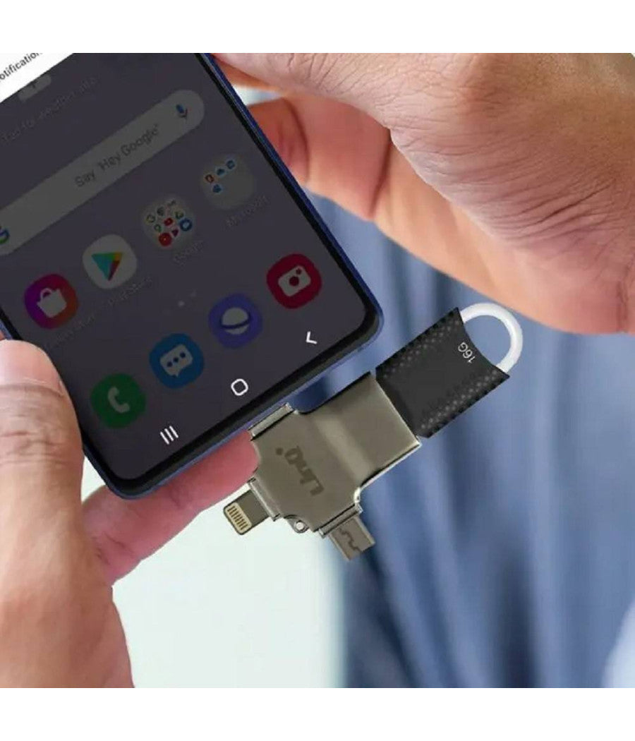 Adattatore Otg 3in1 Da Lightning Type-c Micro Usb A Usb Femmina 100 Mbps Otgu940         