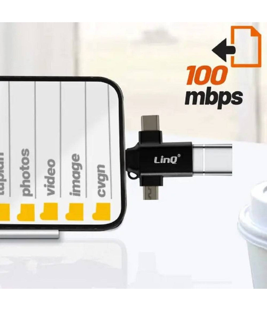 Adattatore Otg Da Usb-c Micro-usb Lightning Verso Usb 3.0 Femmina 3 In 1 Otqu930         