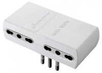 ADATTATORE PIATTO 16A 2P+T 4PR BIPAS BIANCO FIG.12