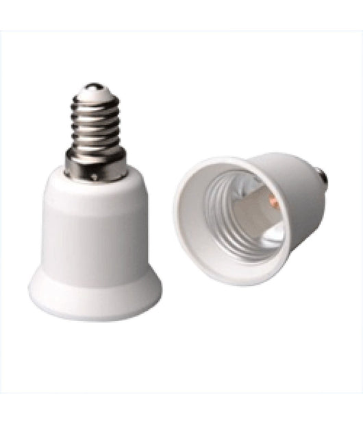 Adattatore Portalampade Porta Lampada Attacco E27 E14 Da E14 A E27 Gu10 B22        -da E14 A E27-