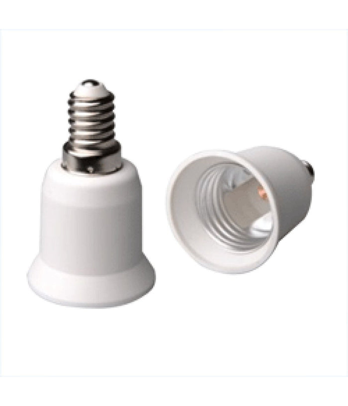 Adattatore Portalampade Porta Lampada Attacco E27 E14 Da E14 A E27 Gu10 B22        -da E14 A E27-